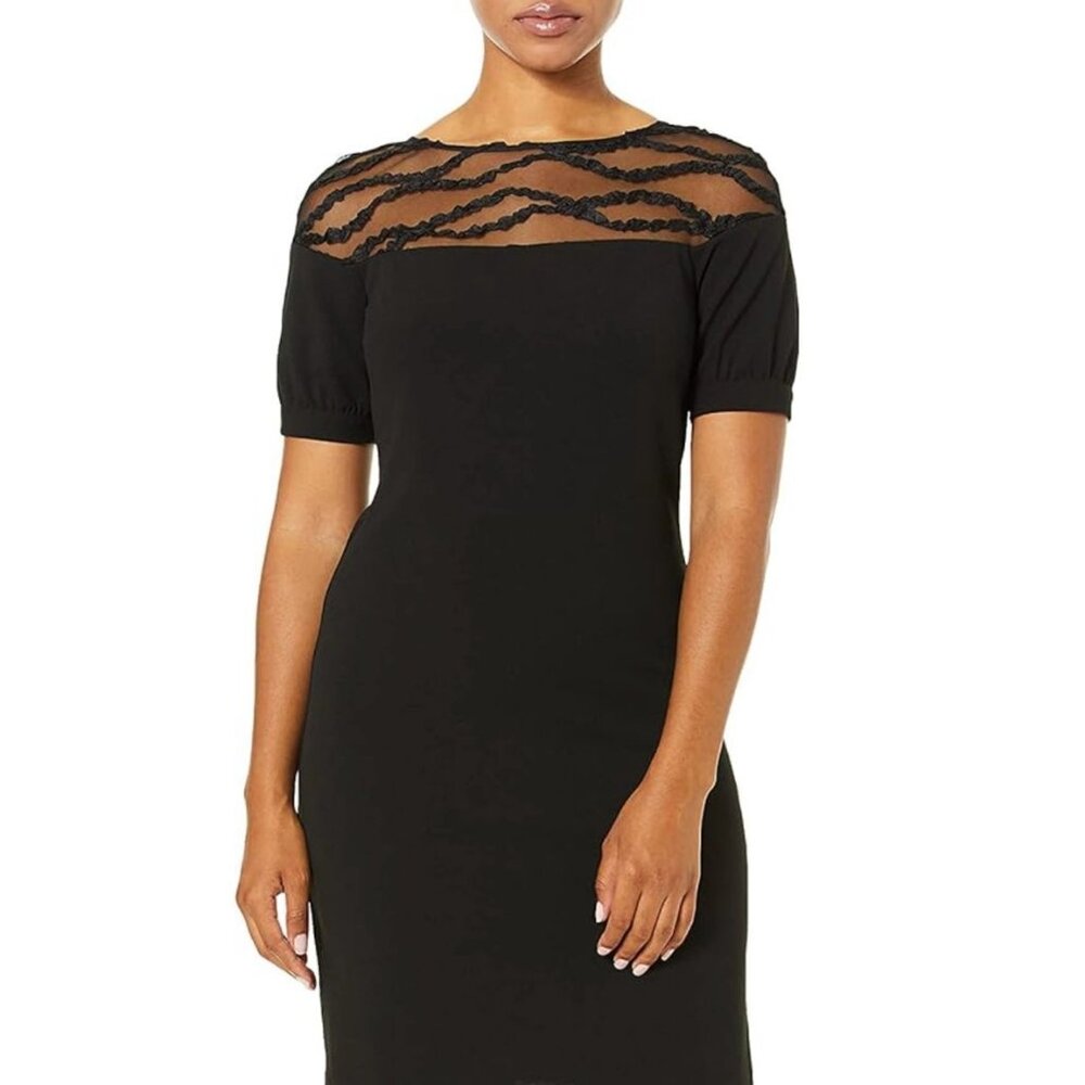 karl lagerfeld womens Scuba Crepe Sheath Dress